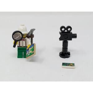 Rare Lego Adventurers Dr. Charles Lightning Minifigure From Set Adv #30271